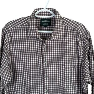 Rodd & Gunn Button Up Shirt Mens M Blue Red Check L/S Cotton Woven in Italy